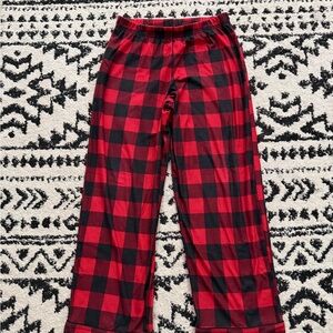 Wondershop Kids Red and Black Plaid Pajama Bottoms